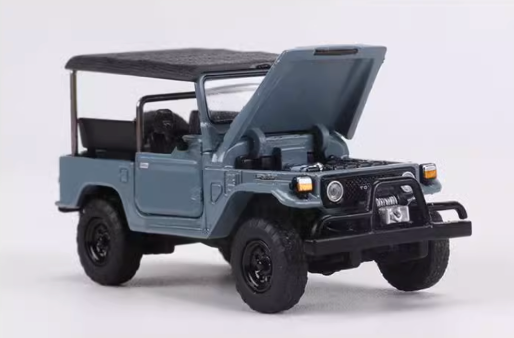 RM 1:64 Gray Land Cruiser FJ40 J40 LC40 ORV Model Diecast Metal Car New Collection