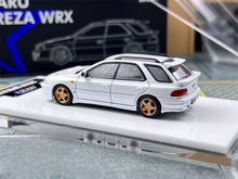 Load image into Gallery viewer, ATS 1:64 White IMPREZA WRX STI GC Wagon Sport Open Model Diecast Metal Car New Collection
