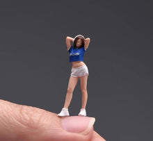 Load image into Gallery viewer, 1:64 Painted Figure Model Miniature Resin Diorama Sand Fashion Lady Headset Girl

