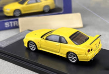 Load image into Gallery viewer, SW 1:64 JDM Yellow GTR R34 V-SPEC-II Racing Sports Model Diecast Metal Car New
