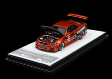 Load image into Gallery viewer, TM 1:64 JDM Fast GTR Skyline R34 Z-tune Figure Model Diecast Metal Car New
