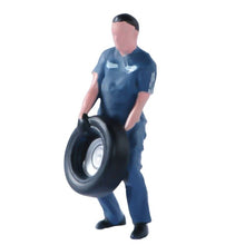 Load image into Gallery viewer, 1:64 Painted Figure Model Miniature Resin Diorama Toy Car Repair Worker Mechanic

