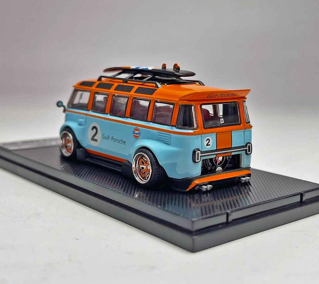 Liberty 1:64 VW T1 Gulf Van Camper Sports Model Diecast Metal Car