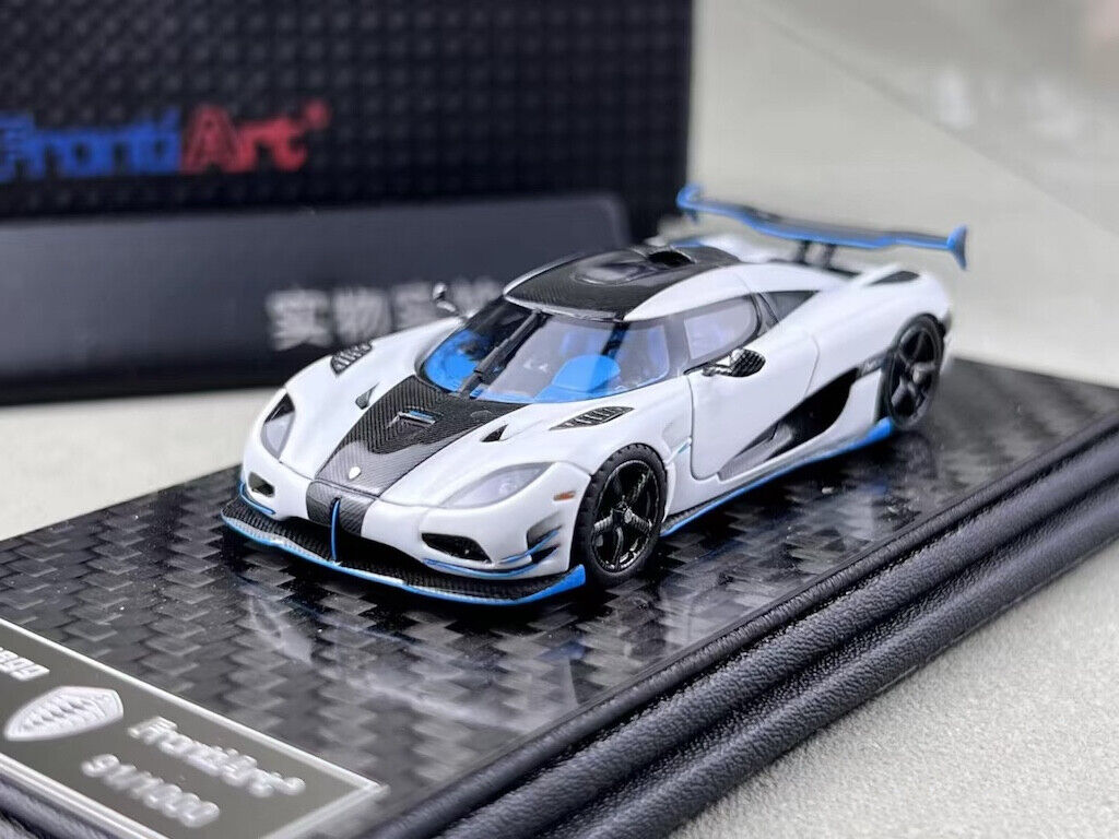 FA 1:64 White Agera RS1 Super Racing Sports Model Diecast Resin Car New Collection