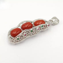 Load image into Gallery viewer, Nature Jade Lucky Beans Pendant Necklace Gift For Woman Jewelry charm Blessing R

