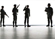 Load image into Gallery viewer, 1:64 Painted Figure Mini Model Miniature Resin Diorama Sand SWAT Policeman Toy
