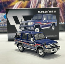 Load image into Gallery viewer, Masdi 1:64 Blue Land Cruiser LC76 ORV SUV Sports Model Diecast Metal Car New Collection

