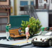 Load image into Gallery viewer, 1:64 Painted Figure Mini Model Miniature Resin Diorama People Sand Pink Girl
