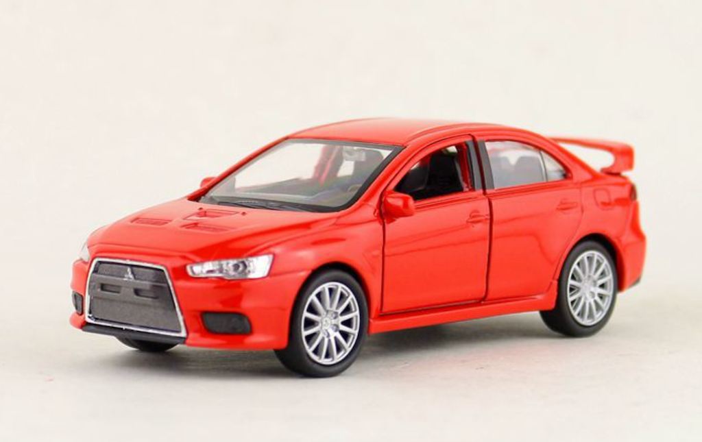 WELLY 1:36 Red Lanser EVOLUTION X Racing Sports Model Diecast Toy Metal Car
