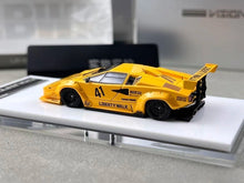 Load image into Gallery viewer, Vision 1:64 Yellow Countach LP5000 LB #41 Racing Model Diecast Metal Car New Collection
