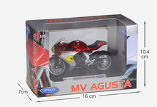 Load image into Gallery viewer, WELLY 1:18 MV Agusta Superveloce AGO Sports Model Diecast Metal Motorcycle
