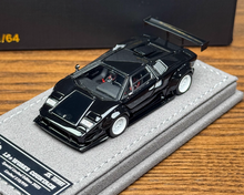 Load image into Gallery viewer, Topart 1:64 Black LBWK Countach Racing Sports Model Diecast Metal Car New Collection
