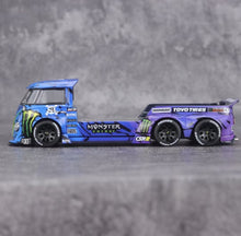 Load image into Gallery viewer, Liberty 1:64 Purple VW T1 6x6 Flatbed Tow Truck Model Diecast Metal Car New Collection
