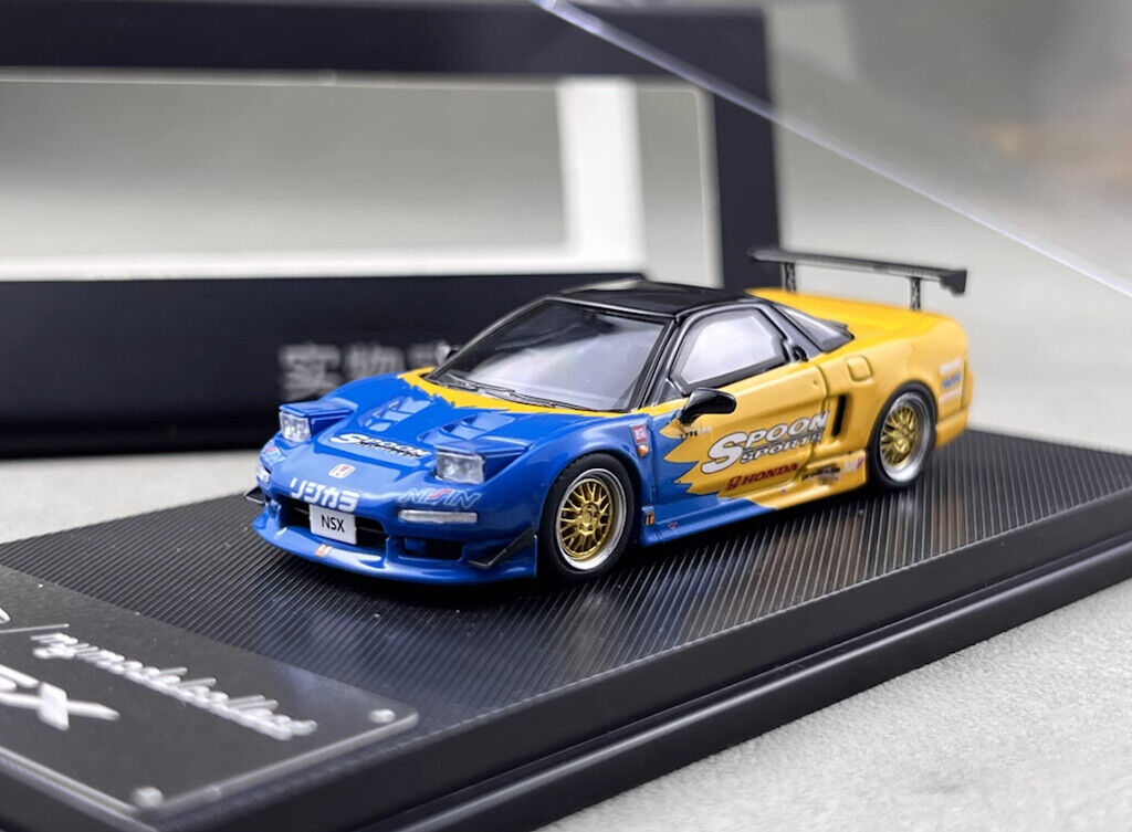 MC 1:64 Yellow Spoon NSX MK1 NA1 Racing Sports Model Diecast Metal Car BN