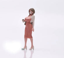 Load image into Gallery viewer, 1:64 Painted Figure Model Miniature Resin Diorama Sand Beauty With Mask Coffee
