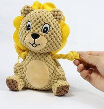 Load image into Gallery viewer, Dog Squeaky Toys Animal Shape Chew Puppy Canvas Toy Durablc Teeth Grinding Pet
