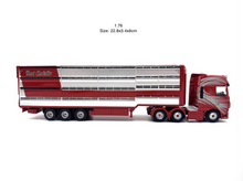 Load image into Gallery viewer, 1:76 Red DAF XF Euro6 Livestock Delivery Truck Model Diecast Metal Car New Collection
