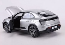 Load image into Gallery viewer, Bburago 1:24 Silver Macan Electric EV Sports Open Model Diecast Metal Car New Collection
