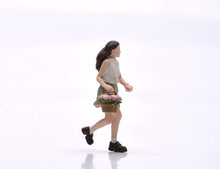 Load image into Gallery viewer, 1:64 Painted Figure Model Miniature Resin Diorama Toy Sand Running Girl Lady
