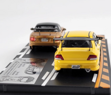 Load image into Gallery viewer, 1:64 JDM Comic Initial D Miata MX5 Evo7 Lancer Model Diecast Metal Car New
