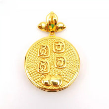 Load image into Gallery viewer, Nature Jade Reunion Round Pendant Necklace Gift Jewelry charm Blessing Lucky
