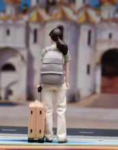 Load image into Gallery viewer, 1:24 Painted Figure Model Miniature Resin Diorama Sand Woman Luggage Backpack
