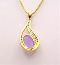 Load image into Gallery viewer, Nature Jade Water Drop Pendant Necklace Gift Jewelry charm Blessing Lucky New a
