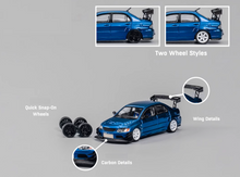 Load image into Gallery viewer, CM 1:64 Blue JDM Lancer Evo 9 IX Voltex Sports Model Diecast Metal Car New Collection
