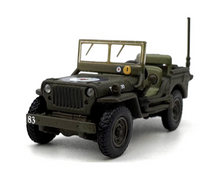 Load image into Gallery viewer, 1:76 Greem Military Willys MB Reconnaissance Vehicle Model Diecast Metal Car
