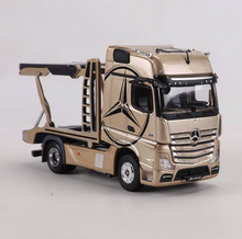 Load image into Gallery viewer, GCD 1:64 Gold Actros Gigaspace 4x2 Trailer Truck Model Diecast Metal Car New Collection
