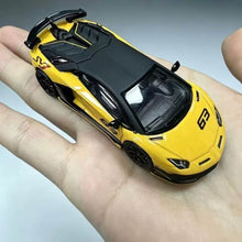 Load image into Gallery viewer, 1:64 Yellow Aventador SVJ LP770-4 Sports Model Diecast Metal Car New Collection
