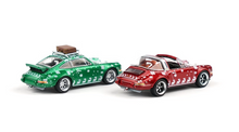 Load image into Gallery viewer, XCARTOYS 1:64 Christmas Set Singer 964 Targa Sport Model Diecast Metal Car New
