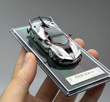 Load image into Gallery viewer, U2 1:64 Silver FXX-K EVO #22 Super Racing Sports Model Diecast Resin Car New Collection
