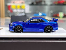 Load image into Gallery viewer, BZMW 1:64 Blue Skyline GTR R34 NISMO Z-Tune Sports Model Diecast Resin Car New Collection

