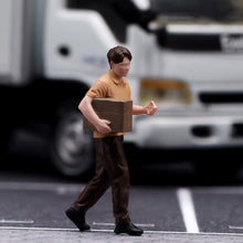 Load image into Gallery viewer, 1:64 Painted Figure Model Miniature Resin Sand Diorama Couriers Workers Set
