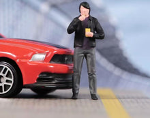 Load image into Gallery viewer, 1:64 Painted Figure Model Miniature Resin Diorama Sand Driver Speed Car Lady Man

