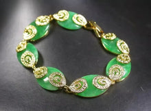 Load image into Gallery viewer, Nature Jade Beaded Bracelet Jewelry Blessing Lucky Fortune Gift For Her Green cc
