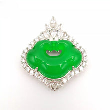Load image into Gallery viewer, Nature Jade Yuanbao Pendant Necklace Gift Jewelry charm Blessing Fortune New a

