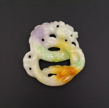 Load image into Gallery viewer, Nature Jade Dragon Pendant Necklace Gift Jewelry charm Blessing Lucky Fortune
