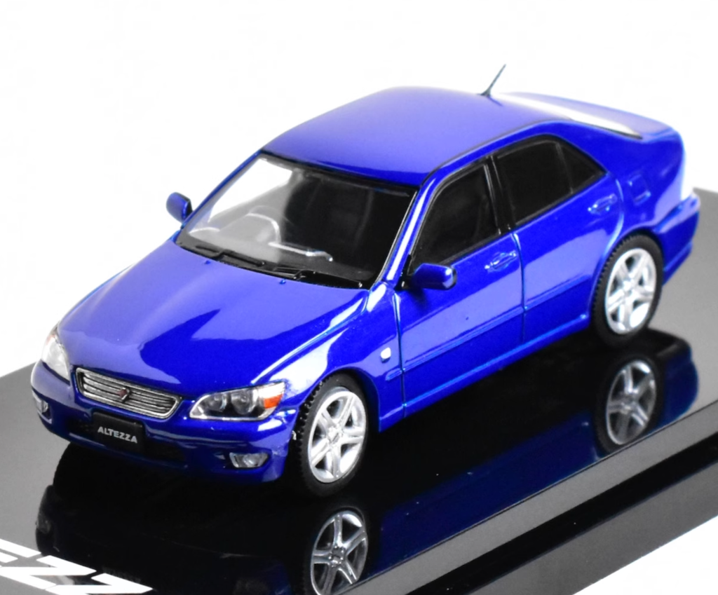 Hobby Japan 1:64 Blue Altezza RS200 Sedan Sports Model Diecast Metal Car New Collection