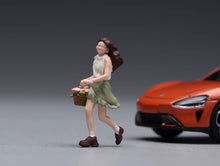 Load image into Gallery viewer, 1:64 Painted Figure Model Miniature Resin Diorama Toy Sand Running Girl Lady
