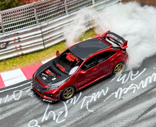 Load image into Gallery viewer, NA 1:64 Red JDM Civic FK8 Type R Racing Sports Model Diecast Resin Car New Collection
