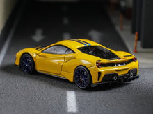 Load image into Gallery viewer, TOC 1:64 Yellow 488 Pista Coupe Sports Model Diecast Metal Car New Collection
