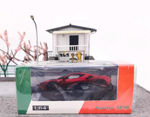 Load image into Gallery viewer, FINE 1:64 Black Novitec SF90 Wheel Racing Sports Model Diecast Metal Car New
