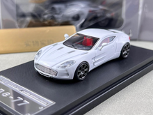 Load image into Gallery viewer, MJ 1:64 White One-77 V12 Coupe Super Racing Sports Model Diecast Metal Car New Collection
