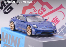 Load image into Gallery viewer, MINIGT 1:64 Blue 911 GT3 Touring Racing Sports Model Toy Metal Car 405

