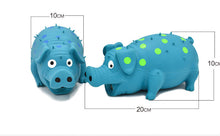 Load image into Gallery viewer, Dog Squeaky Toys Chew Puppy Rubber Pig Pet Breeds Play Fetch Reduce Anxiety Cute
