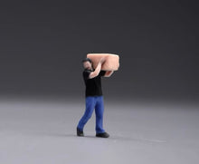 Load image into Gallery viewer, 1:64 Painted Figure Model Miniature Resin Diorama Toy Sand Carrier Workers Set
