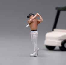 Load image into Gallery viewer, 1:64 Painted Figure Model Miniature Resin Diorama Swing A Golf Club Man Scene
