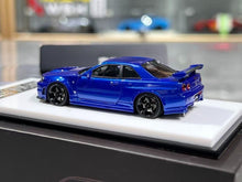 Load image into Gallery viewer, BZMW 1:64 Blue Skyline GTR R34 NISMO Z-Tune Sports Model Diecast Resin Car New Collection

